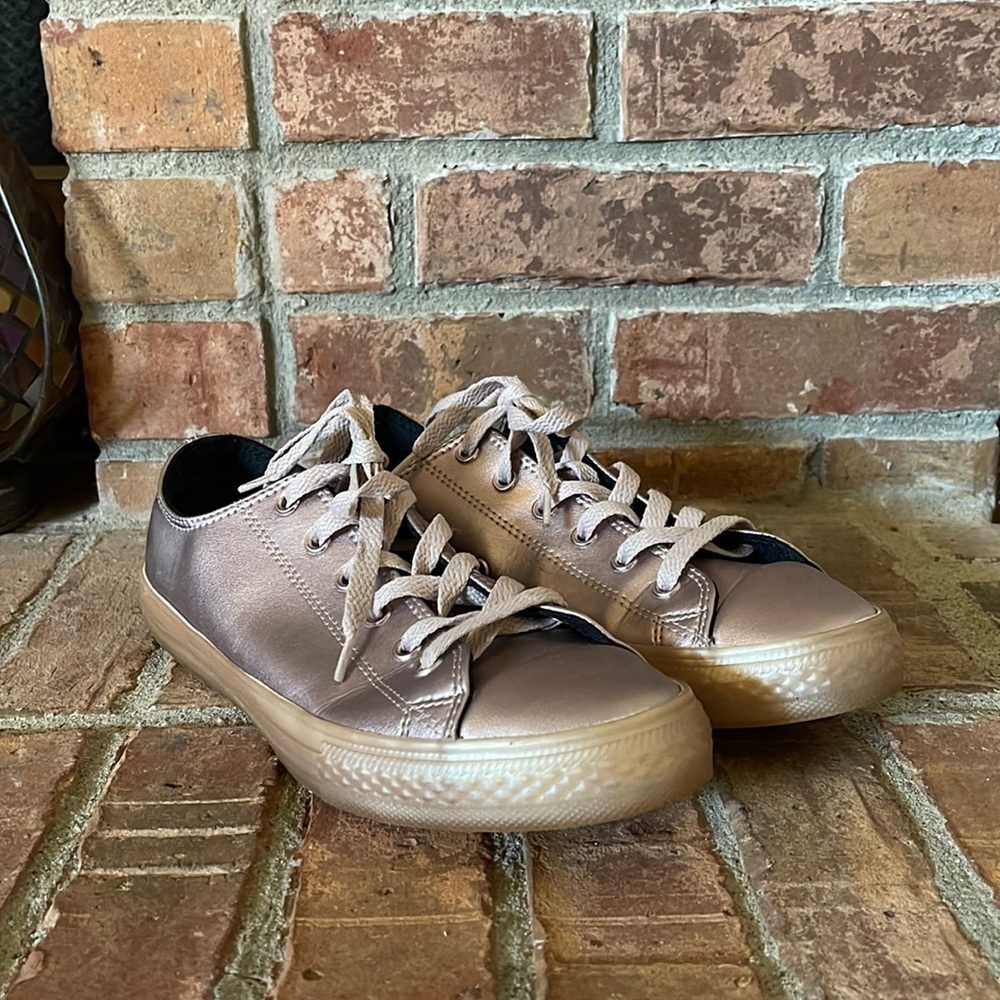 Converse All Star Metallic Rose Gold Sneakers